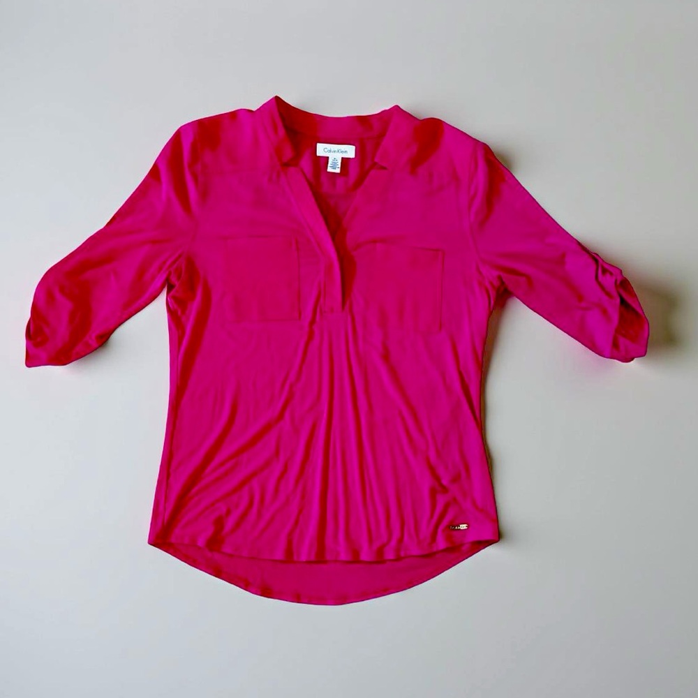 Calvin Klein Fuchsia Blouse